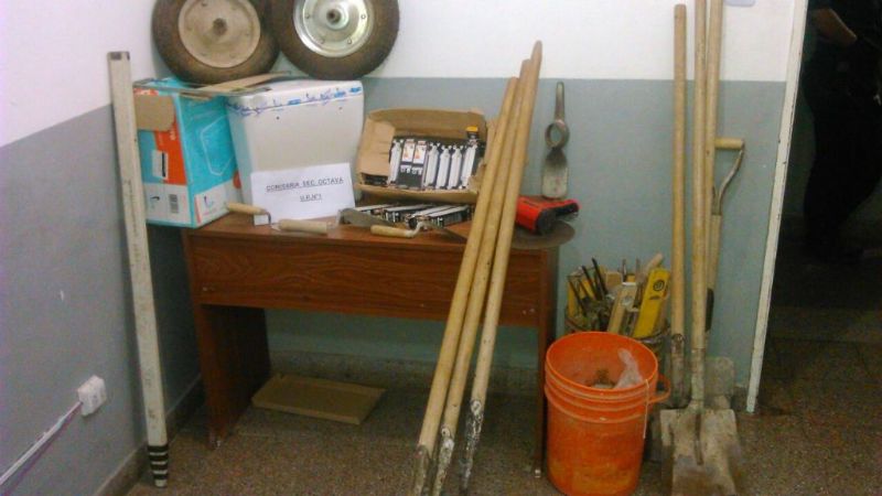 Encuentran elementos robados en una obra en construcción