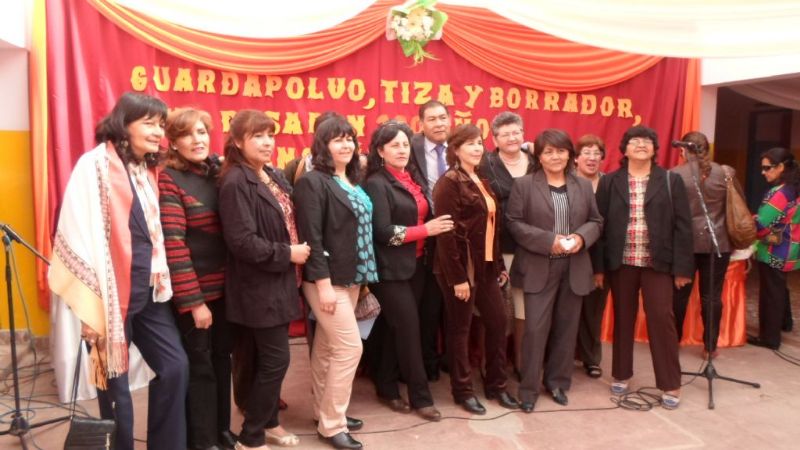 León Mendoza presente en el centenario de la escuela N° 345 de La Hoyada