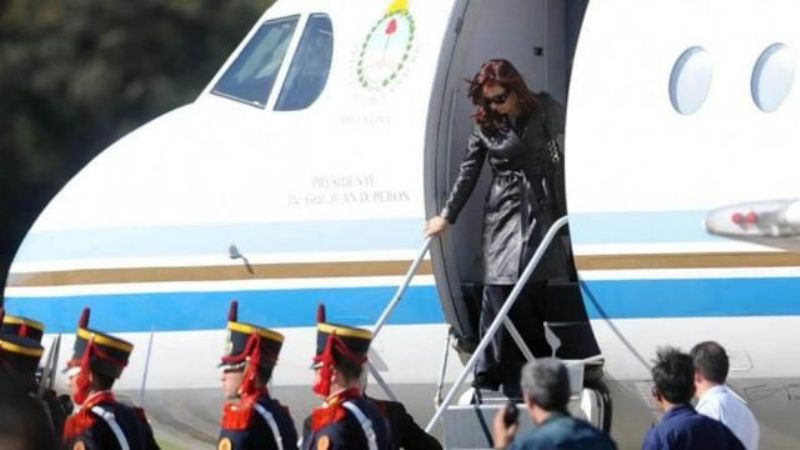 Cristina viajó a Calafate a pasar el fin de semana largo