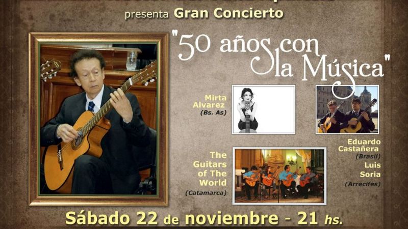 “50 años con la Música”, concierto homenaje al profesor Héctor Aparicio