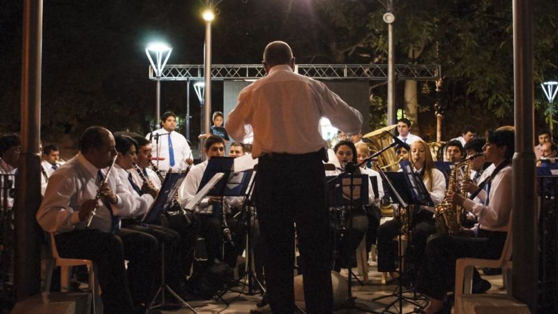 Ante más de 500 personas se presentó la Banda Municipal por el Día de la Música