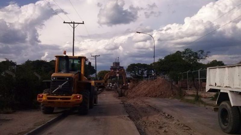 Cortes de calles por la obra de cloacas en Valle Viejo