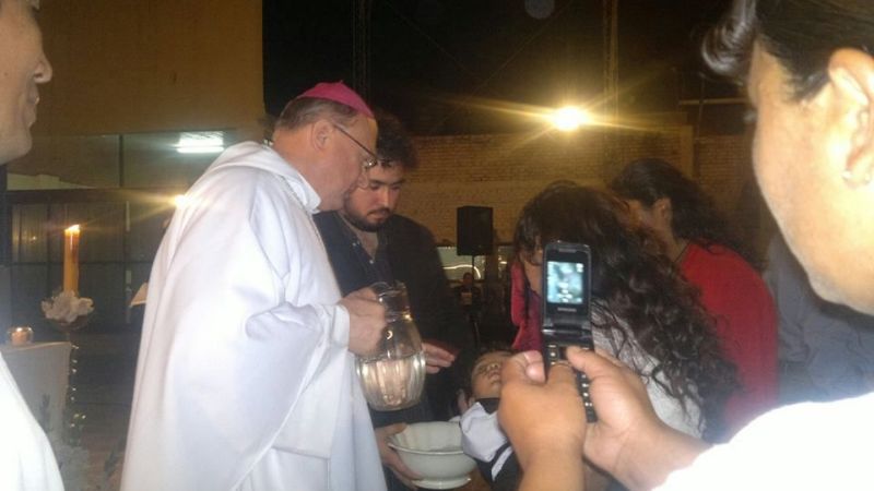 El Obispo confirmó en la fe a 250 chicos en Andalgalá