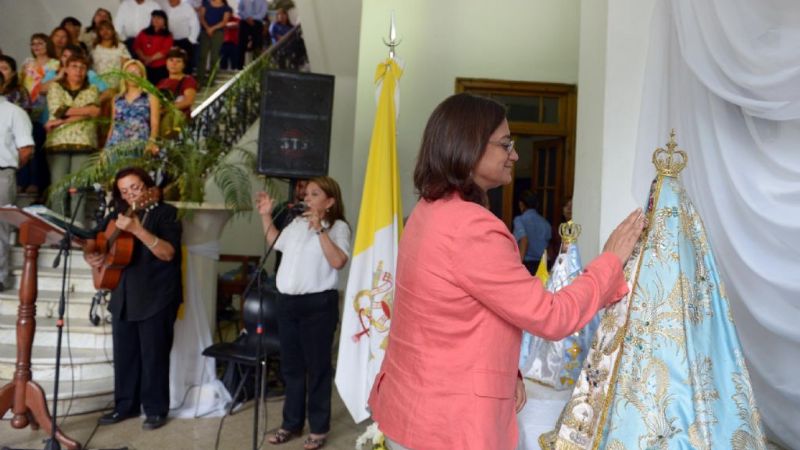 La Virgen del Valle  en Casa de Gobierno