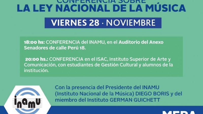 Charla del Instituto Nacional de la Música en Catamarca
