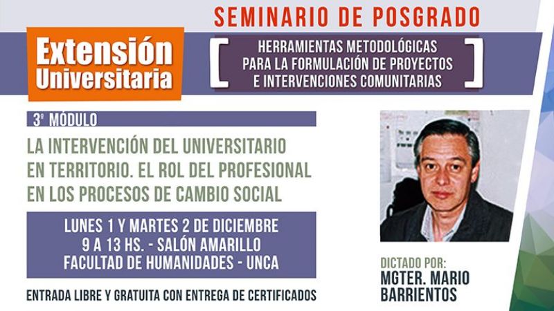 Seminario de posgrado para capacitación en extensión