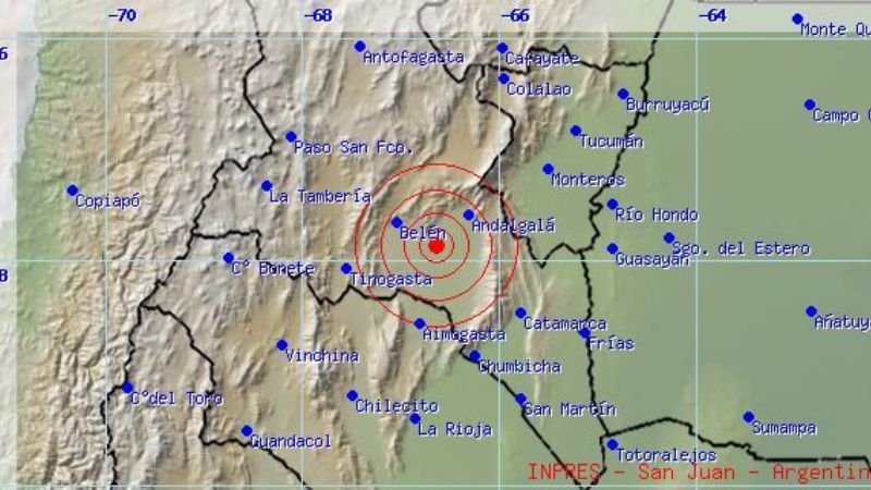 Catamarca fue epicentro de dos temblores