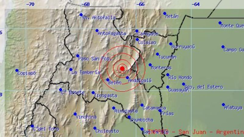 Catamarca fue epicentro de dos temblores