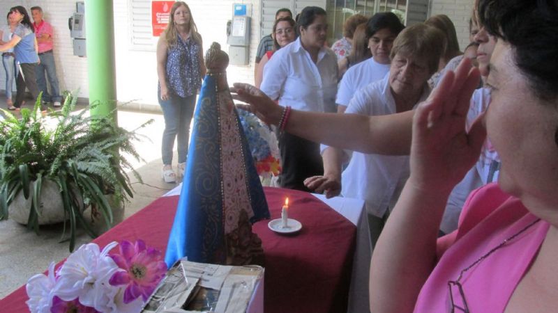 La Virgen del Valle visitó el Ministerio de Salud