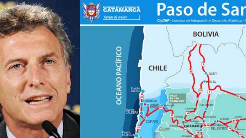 Macri no sabe que el Paso de San Francisco ya está funcionando