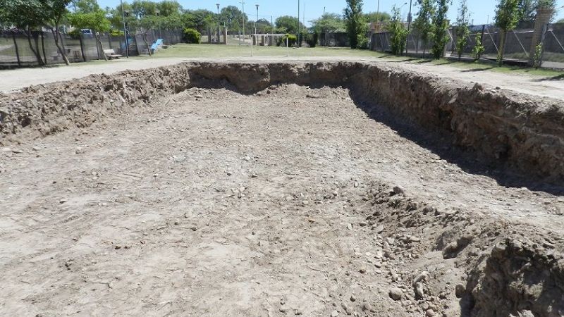 Iniciaron los trabajos de ampliación del Polideportivo Sur