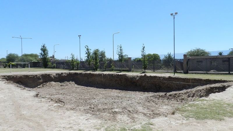 Iniciaron los trabajos de ampliación del Polideportivo Sur