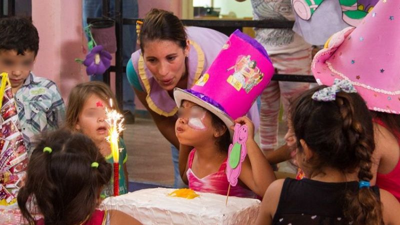 Niños del centro integral “Niñary” festejaron sus cumpleaños