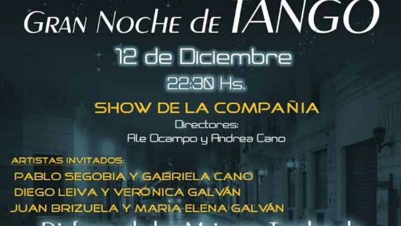 "Noche de Tango" para celebrar el día del 2x4