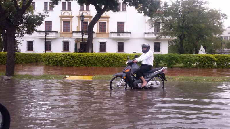 La lluvia del miércoles inundó gran parte de Santiago del Estero