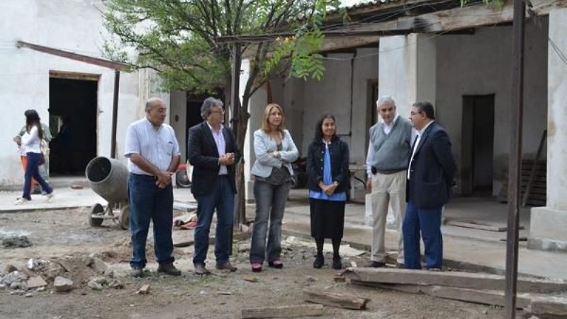 Jalil recorrió la obra del Centro de Adicciones de Sumalao