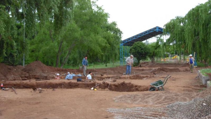 Trabajos en el camping de Guayamba