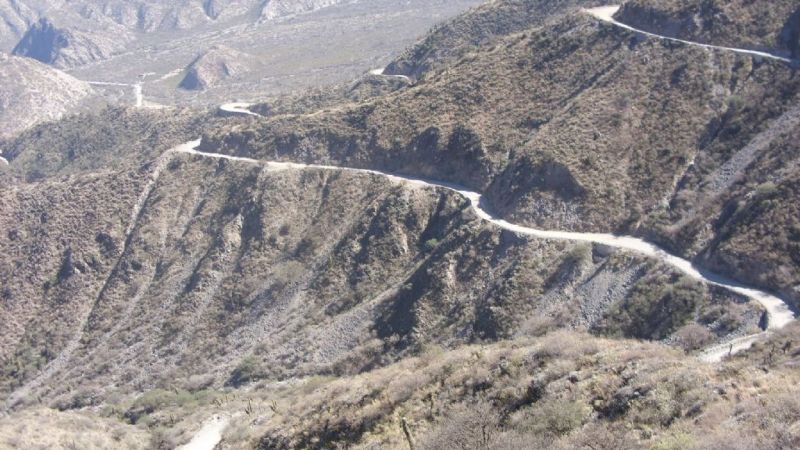 Cuesta de La Chilca casi intransitable