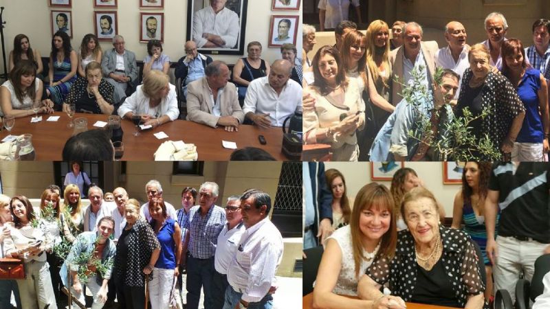 Myrian Juárez en acto de UATRE