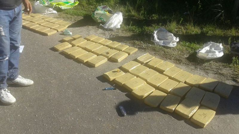 Secuestraron gran cantidad de droga en un procedimiento en Paclín