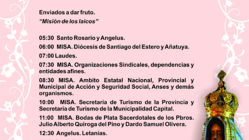 Miércoles 3: Programa fiestas de la Virgen del Valle