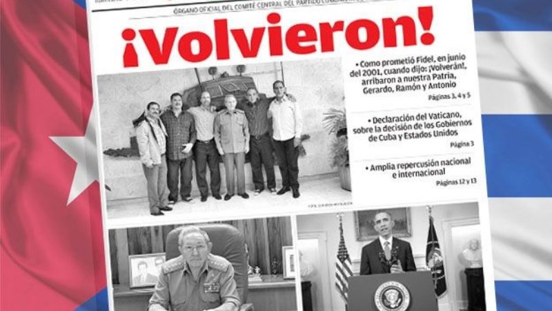 Despedida de Cuba en un momento histórico