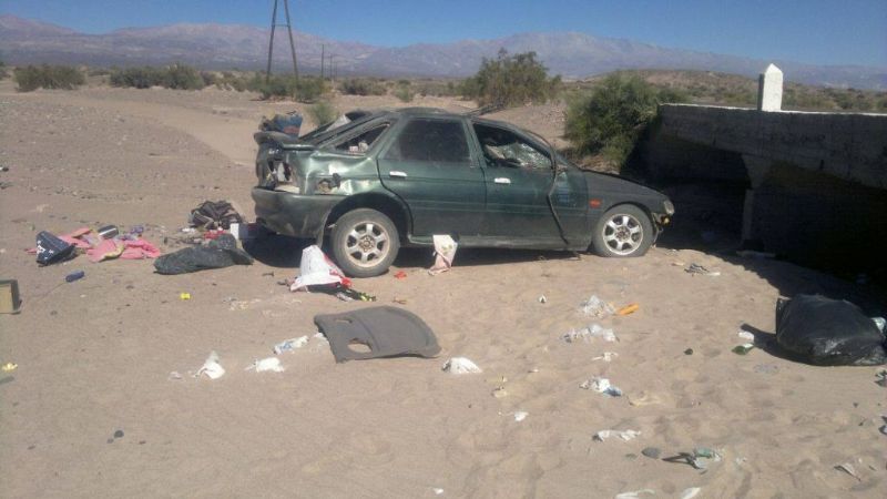 Una mujer y cuatro niños accidentados en Fiambalá