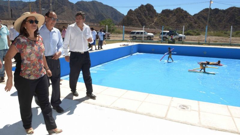 Lucía inauguró importantes obras en el cumpleaños de Belén