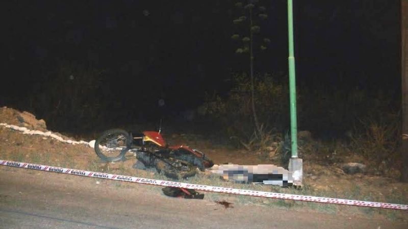 Joven motociclista chocó contra un poste y perdió la vida en Santa María