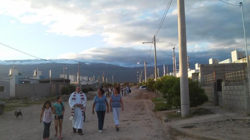 Gesto navideño en barrios de la zona sur