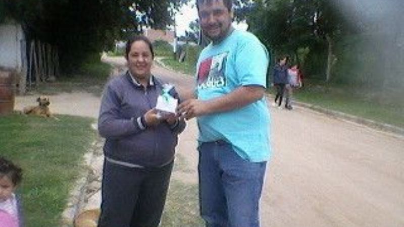 Entrega de pan dulce en El Alto