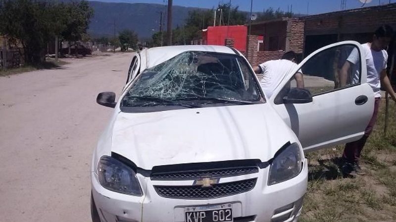 Vuelco con suerte en Valle Viejo