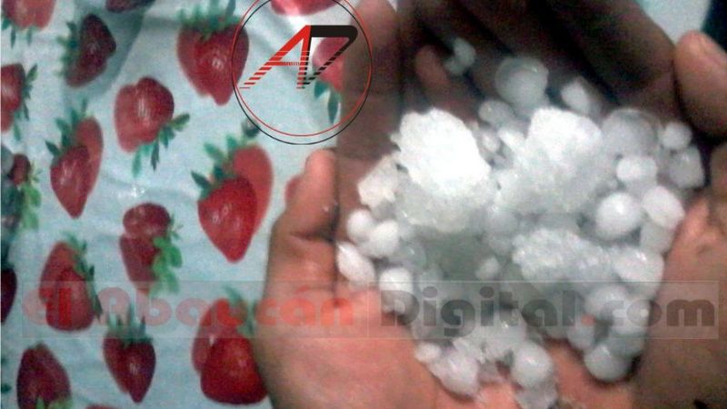 Cayó granizo con intensidad en Fiambalá y destruyó viñedos