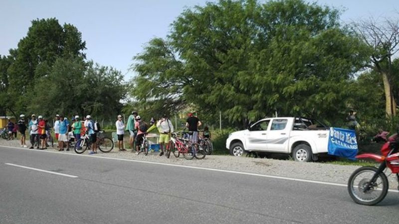 Peregrinos santamarianos se preparan para partir hacia la fiesta de María