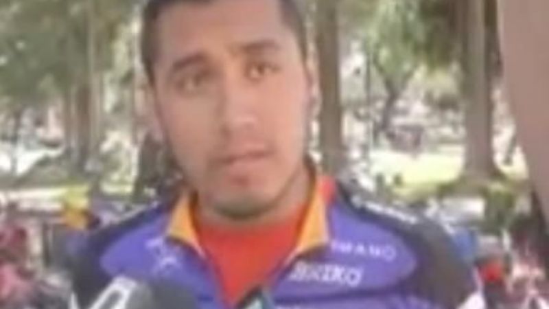 Peregrinos en bicicleta, llegaron para ver a la Virgen del Valle