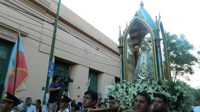 Recorrido y transmisión satelital de la Procesión de la Virgen del Valle