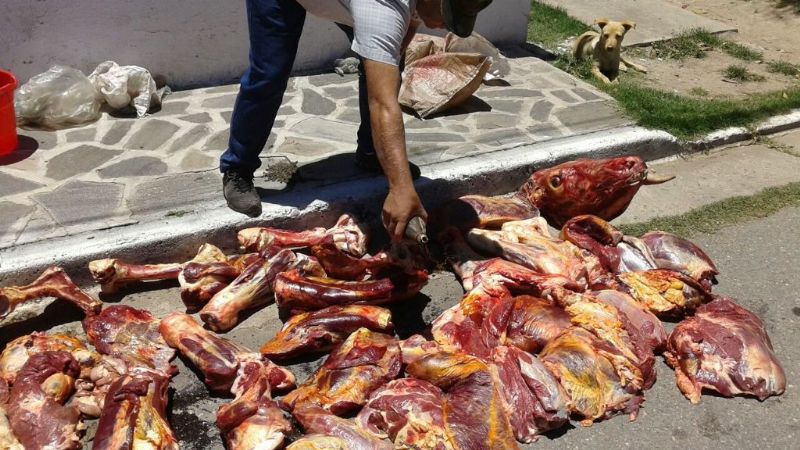 Secuestran carne vacuna en La Puerta
