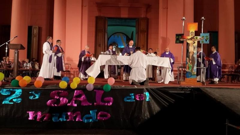 Los jóvenes homenajearon a la Virgen del Valle