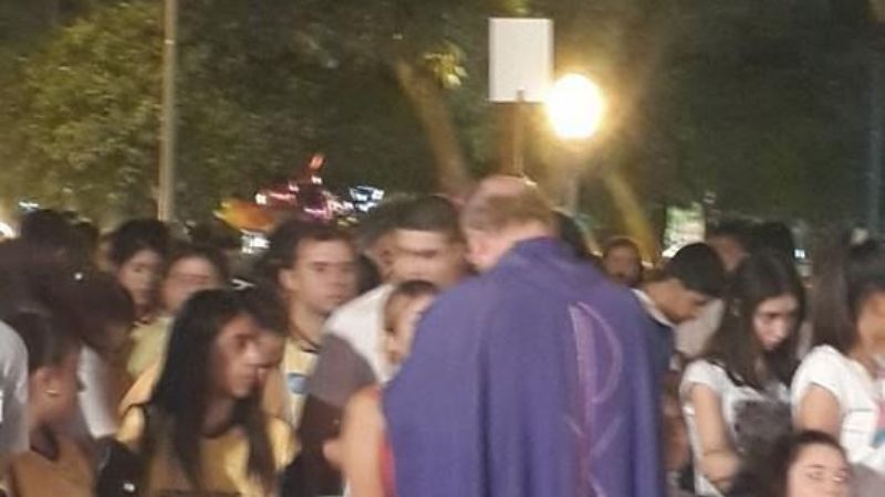 Los jóvenes homenajearon a la Virgen del Valle