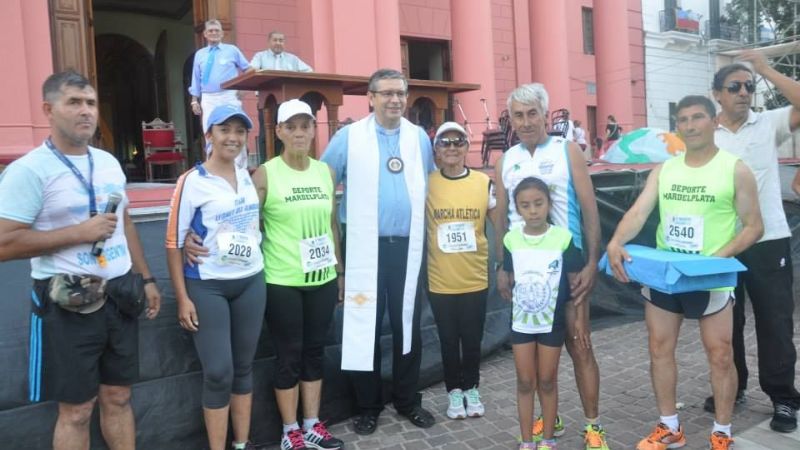 Atletas y Peregrinos agradecieron a la Patrona del Valle