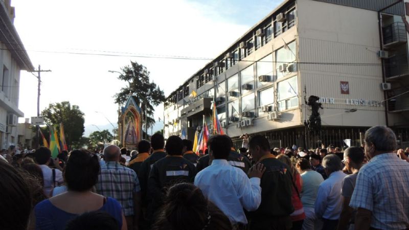 Mera peregrinó junto a la Virgen del Valle