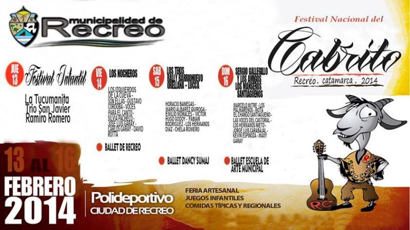 Arranca hoy el Festival Nacional del Cabrito