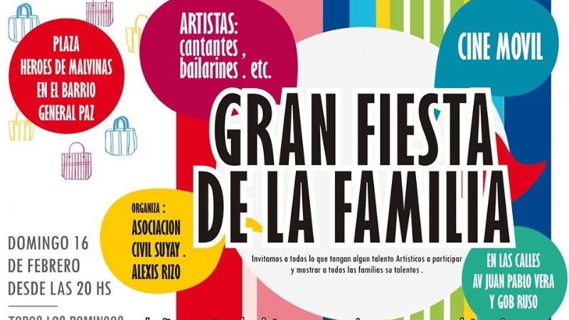 Convocatoria a talentos artísticos y a la familia