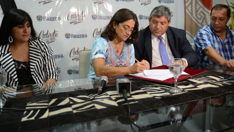 Lucía inauguró importantes obras en Recreo