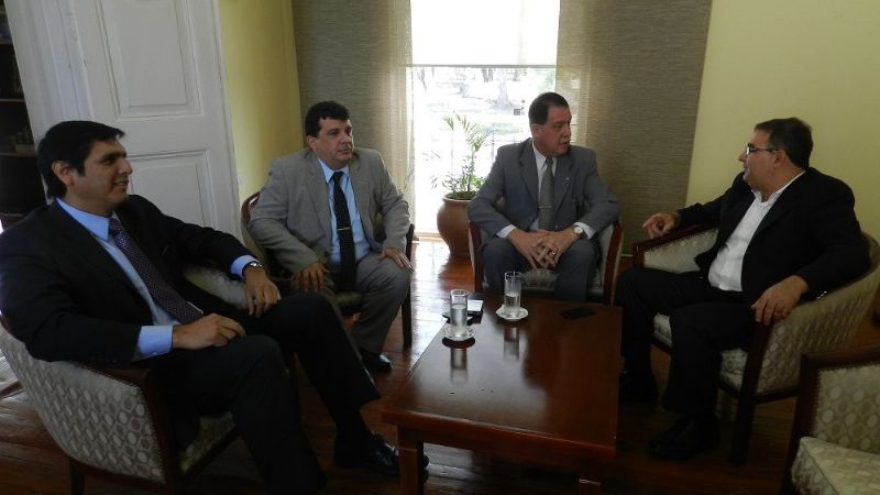 Jalil recibió al jefe de la Federal