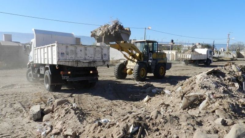 Trabajos de mantenimiento de la municipalidad