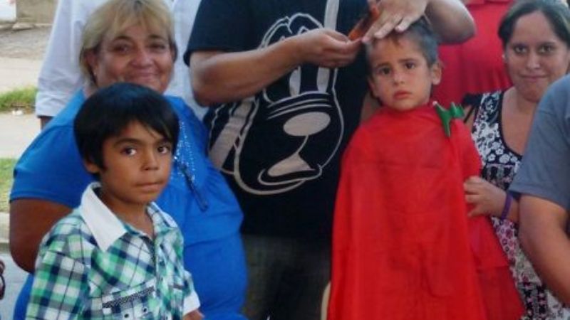 Jalil estuvo en el B° Eva Perón