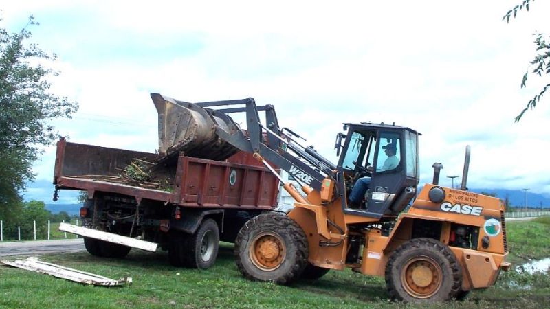 Después de las lluvias, tareas de limpieza y mantenimiento