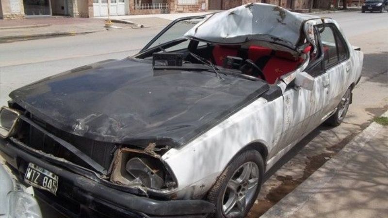 Riojanos chocaron contra un caballo en la ruta