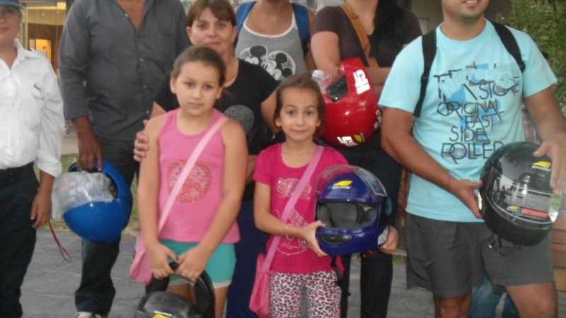 Recambio de cascos en La Alameda